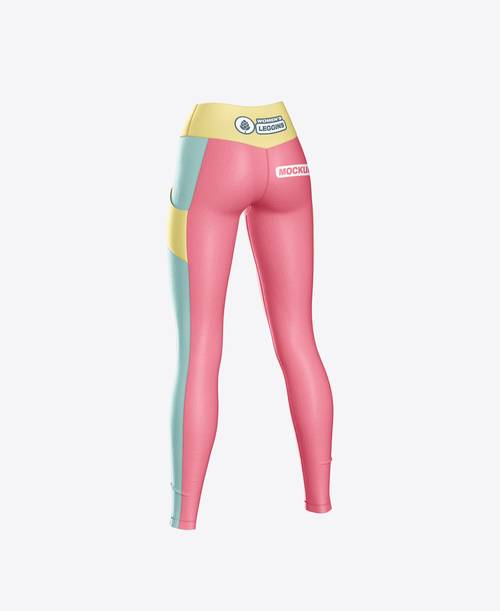 女士运动裤PS样机模板 - PNG派