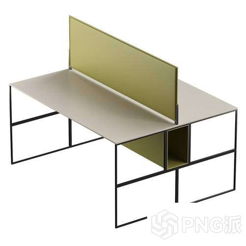 办公桌书桌电脑椅3D模型 - PNG派