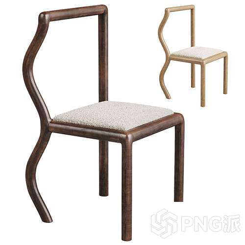 简约单椅3D模型 - PNG派