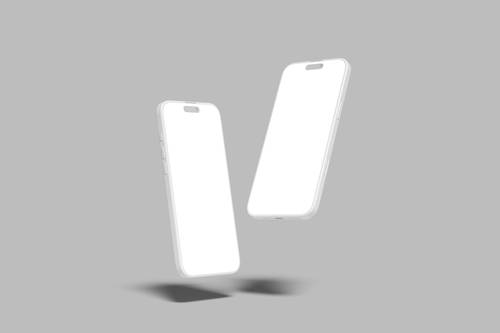 iPhone 16 Pro Max手机PS样机模板 - PNG派