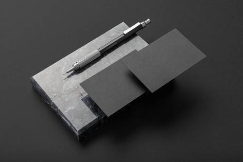 黑色系品牌VI样机展示PS模板 - PNG派