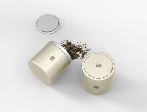 不锈钢茶叶包装桶PS样机模板 - PNG派