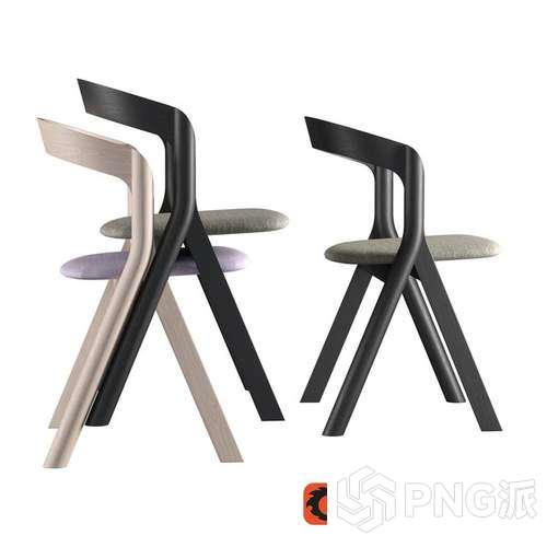 简约单椅3D模型 - PNG派