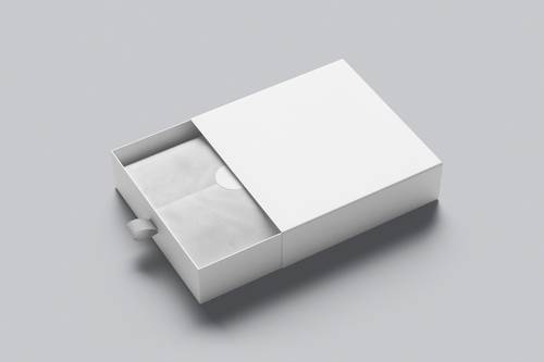 抽拉式礼品包装盒PS样机模板 - PNG派