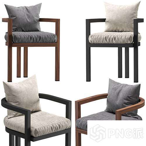 轻奢单椅3D模型 - PNG派