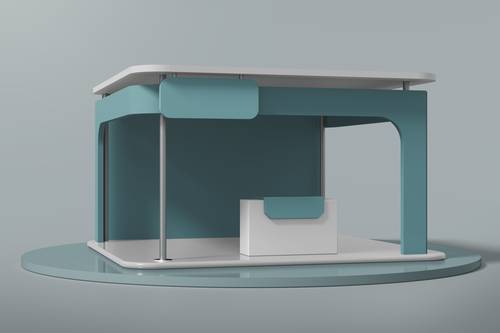 室内外展览展位PS样机模板 - PNG派