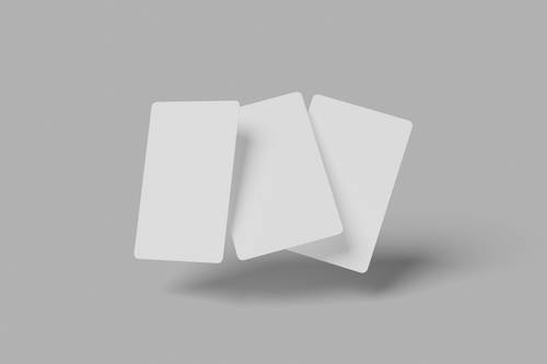 扑克牌、游戏卡牌PS样机模板 - PNG派