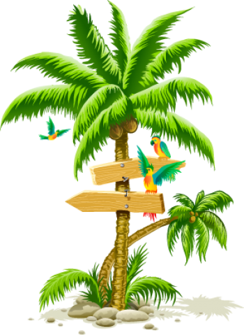热带棕榈树 - PNG派