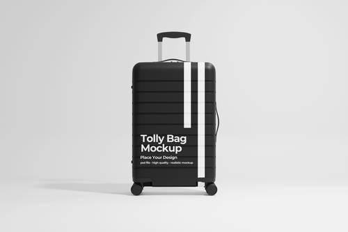 带轮子行李箱PS样机模板 - PNG派
