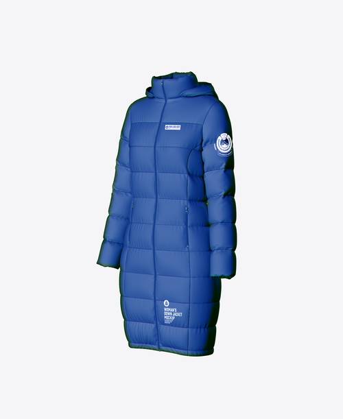 长款羽绒服PS样机模板 - PNG派