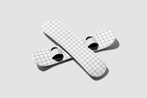 滑雪板PS样机模板 - PNG派