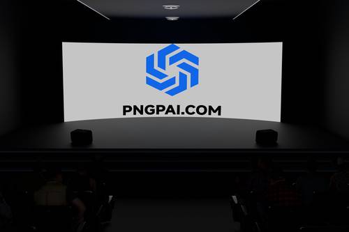 电影院放映厅发布会LED大屏幕PS样机模板 - PNG派