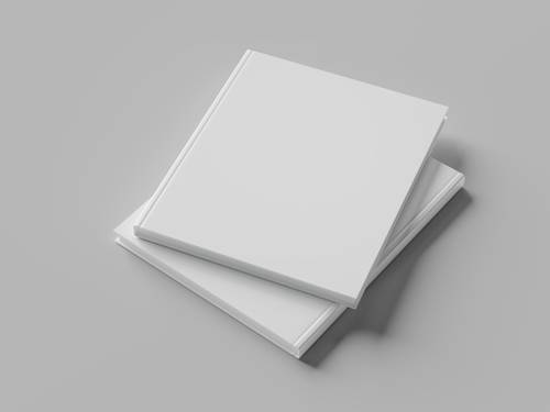 硬壳书籍书本封面PS样机模板 - PNG派