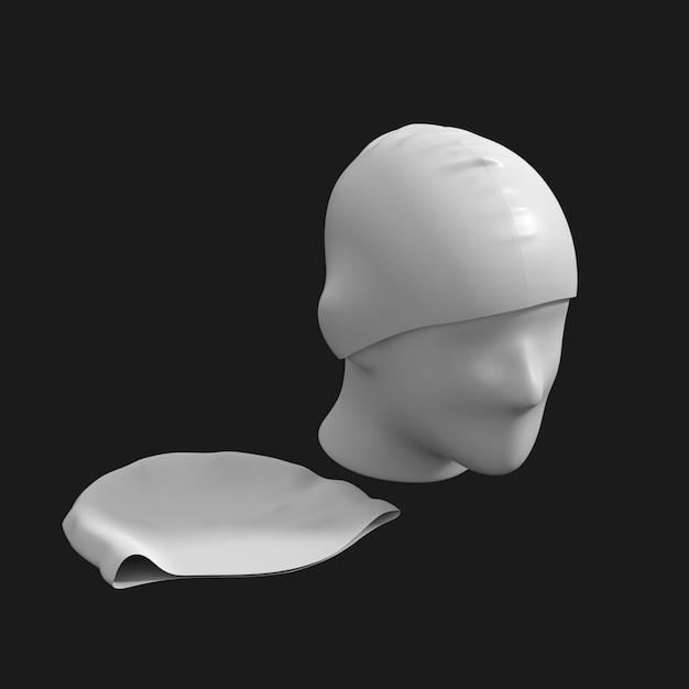 泳帽3D模型 - PNG派