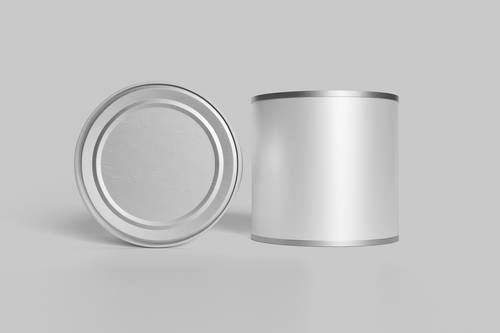 奶粉包装金属圆罐PS样机模板 - PNG派