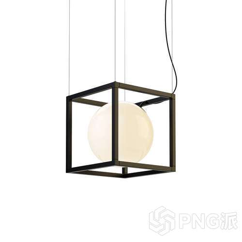 现代吊灯3D模型 - PNG派