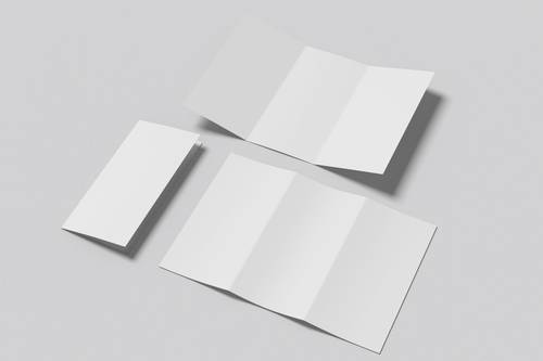 三折页PS样机模板 - PNG派