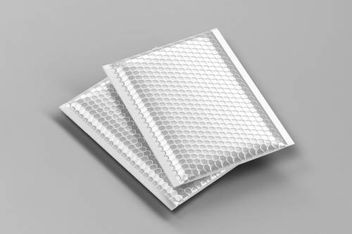 快递金属气泡包装袋PS样机模板 - PNG派