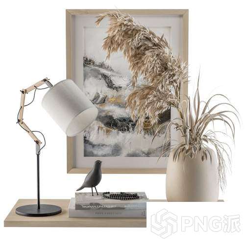 简约饰品摆件3D模型 - PNG派