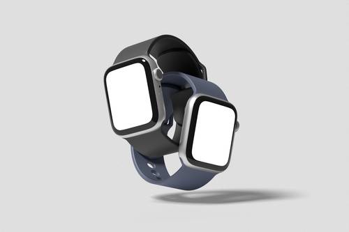 苹果智能手表PS样机模板 - PNG派