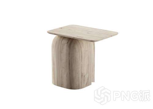 简约茶几边几3D模型 - PNG派