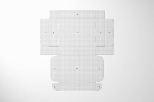 长扁形纸质翻盖包装盒PS样机模板 - PNG派