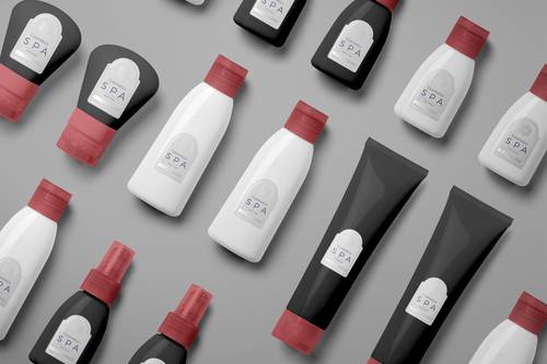 洗浴产品护肤品包装瓶合集PS样机模板 - PNG派