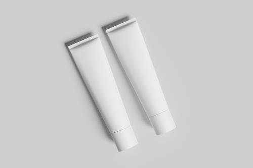 牙膏护手霜软管包装PS样机模板 - PNG派