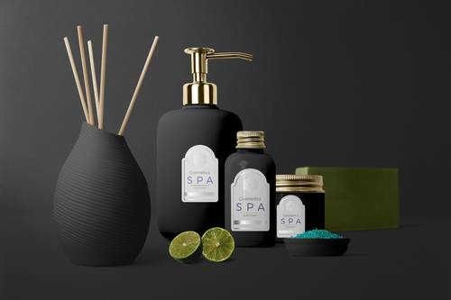 洗浴产品护肤品包装瓶合集PS样机模板 - PNG派