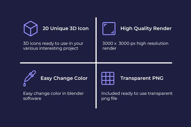 网络安全3D图标包 - PNG派