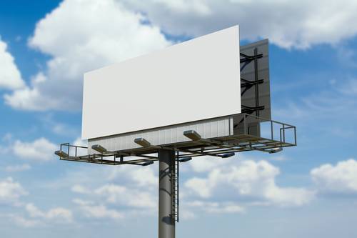 户外高炮广告牌PS样机模板 - PNG派