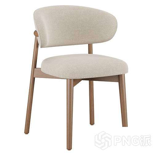 欧式单椅3D模型 - PNG派