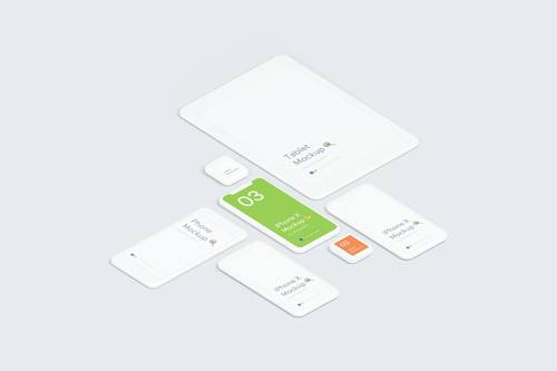 手机网页界面APP展示PS样机模板 - PNG派