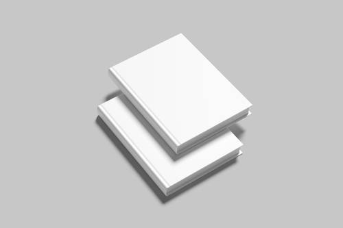 站立式书籍展示PS样机模板 - PNG派