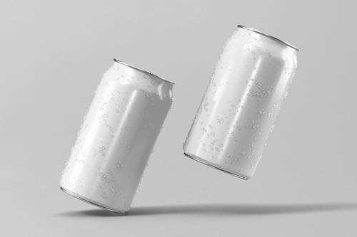 易拉罐包装PS样机模板 - PNG派