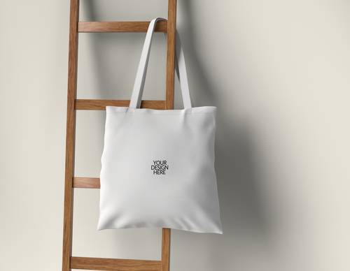 茶叶品牌帆布袋PS样机模板 - PNG派