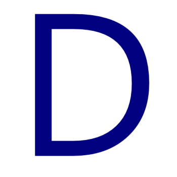 字母 D - PNG派