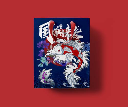 国潮餐饮品牌提案VI全套效果展示PSD模板 - PNG派