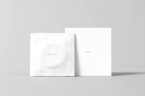 避孕套铝塑包装袋包装盒PS样机模板 - PNG派