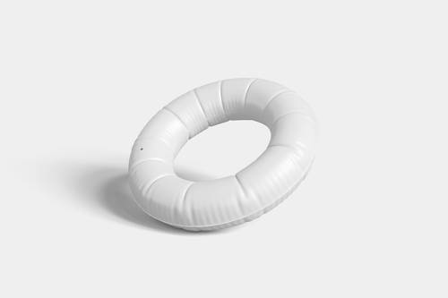 救生圈游泳圈PS样机模板 - PNG派