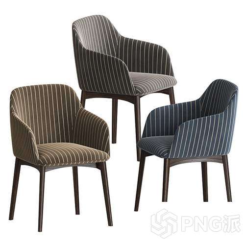 轻奢单椅3D模型 - PNG派