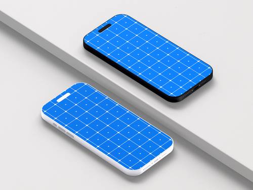 iPhone 16 Pro Max手机PS样机模板 - PNG派
