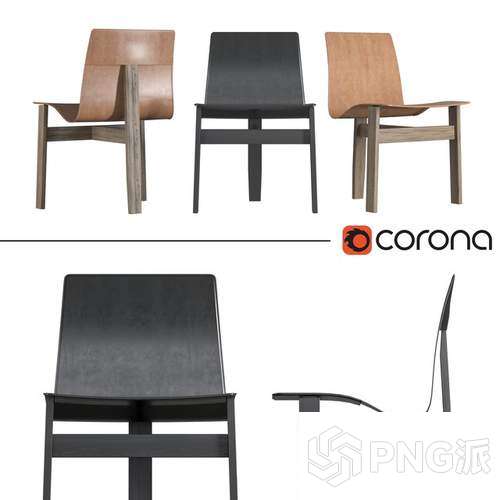 欧式单椅3D模型 - PNG派