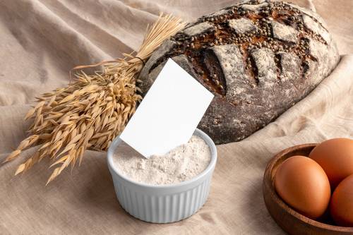 烘培面包品牌VI样机贴图PS模板 - PNG派