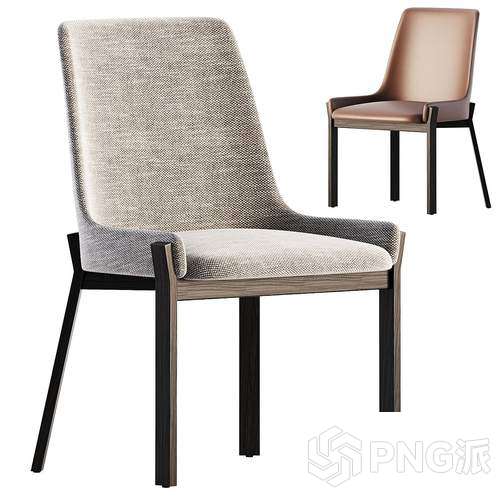 极简单椅3D模型 - PNG派