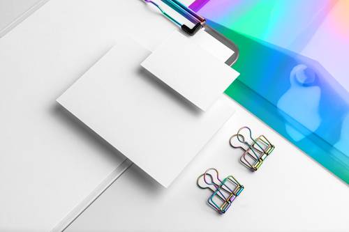 简约风格VI品牌样机PSD模板 - PNG派