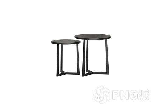 极简茶几边几3D模型 - PNG派