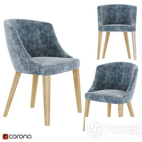 简约单椅3D模型 - PNG派