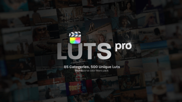 LUTs Pro专业色彩分级套装500个Final Cut Pro LUT - PNG派