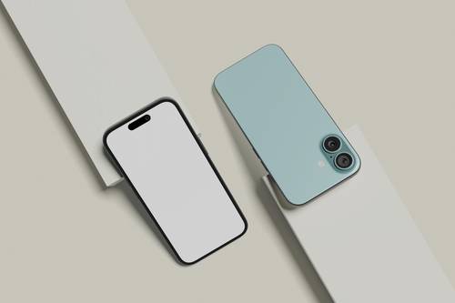 iPhone 16 Pro Max手机PS样机模板 - PNG派